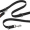 HALTI Training Leash - Multifunctional Double-Ended Dog Leash, Ideal for Anti-Pulling Dog Training. Easy to Use, Lightweight & Durable. Suitable for Medium to Large Dogs & Puppies (Size Large, Black)