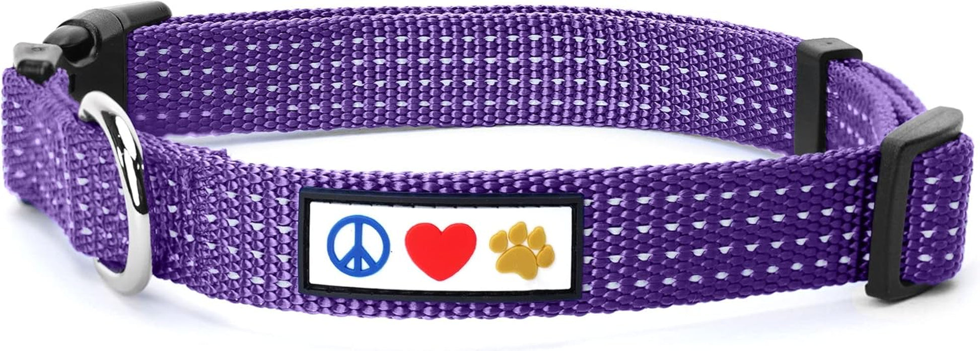 Reflective Dog Collar Adjustable Dog Collars for Medium Dogs Puppy Collar Medium Dog Collar Purple Dog Collar