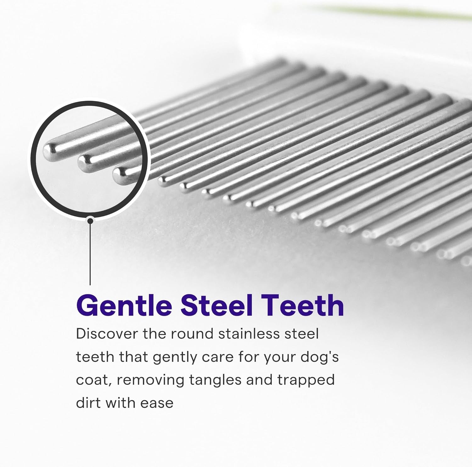 Dog Comb for Removes Tangles and Knots - Cat Comb for Removing Matted Fur - Grooming Tool with Stainless Steel Teeth and Non-Slip Grip Handle - Best Pet Hair Comb for Home Grooming Kit - Ebook Guide