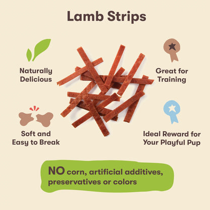 Lamb Jerky Dog Treats - 3 Ounce