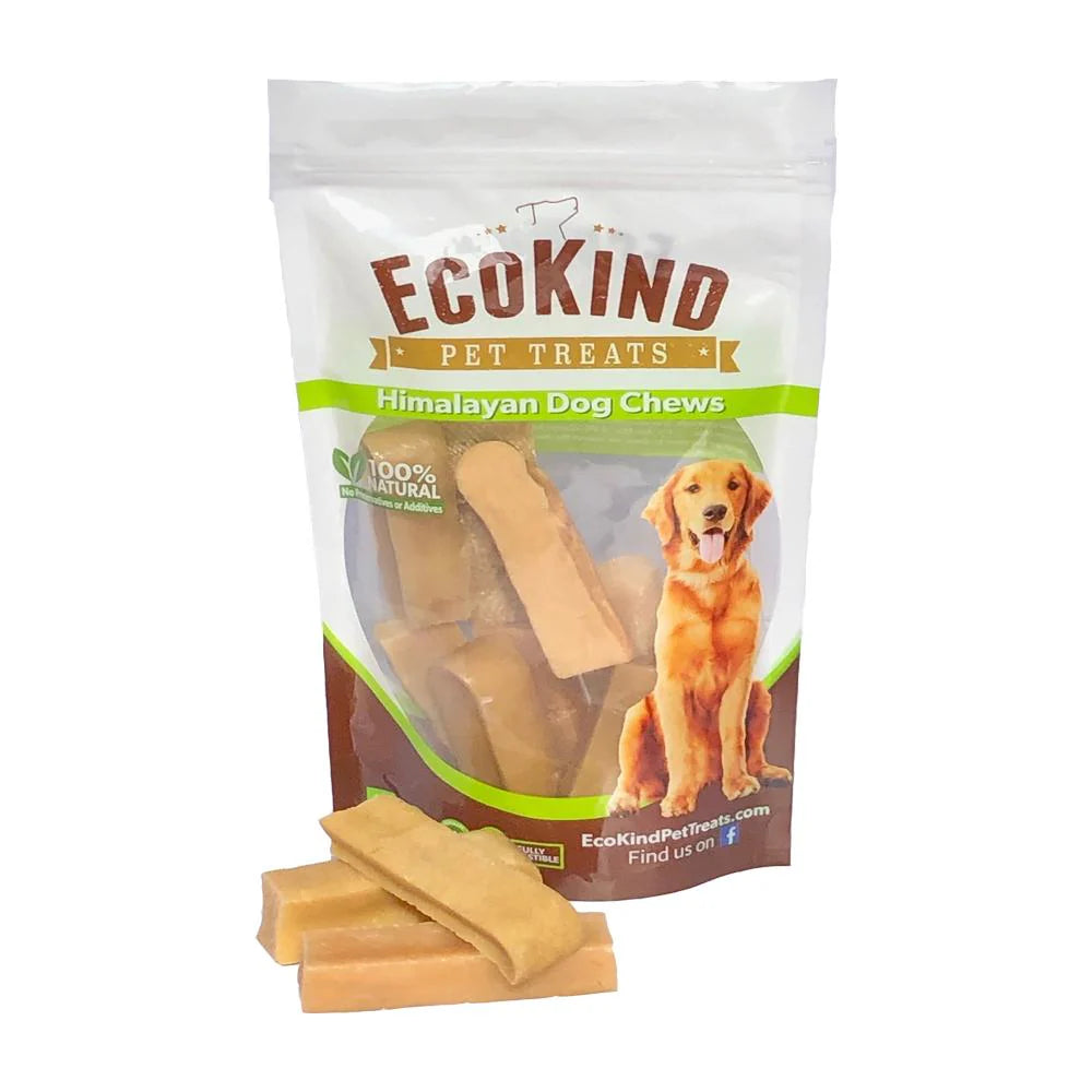 Ecokind Pet Treats Himalayan Gold Yak Small Dog Chews - Natural Yak Cheese Sticks for Small Breeds